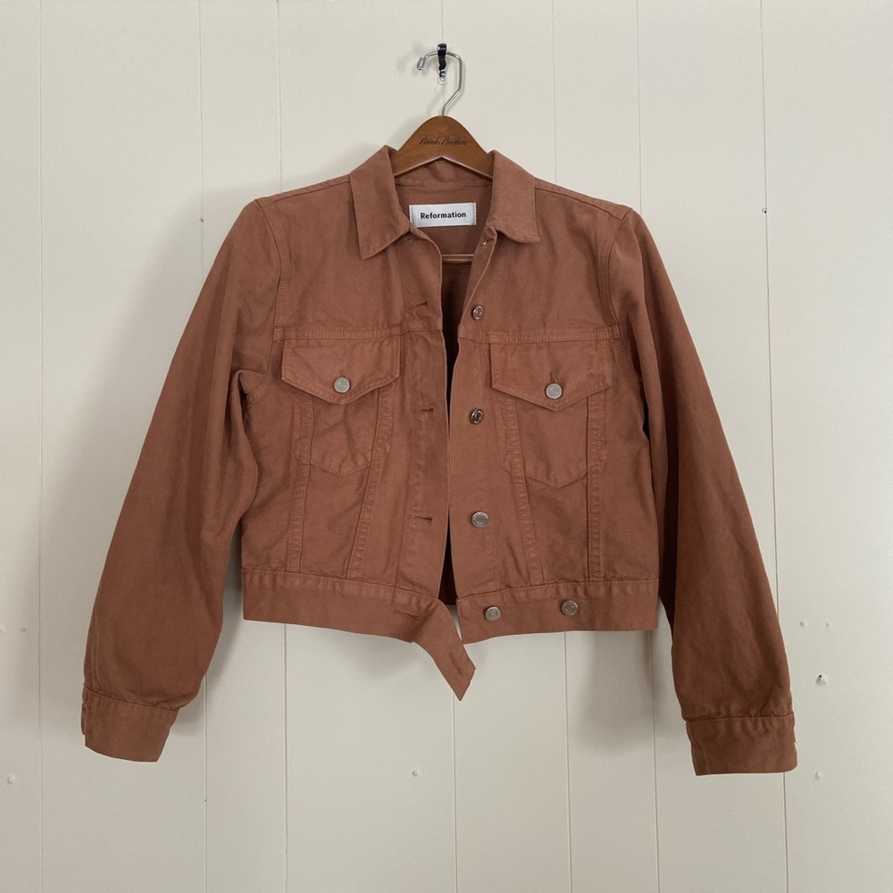 Reformation Ford Jacket in Nutmeg